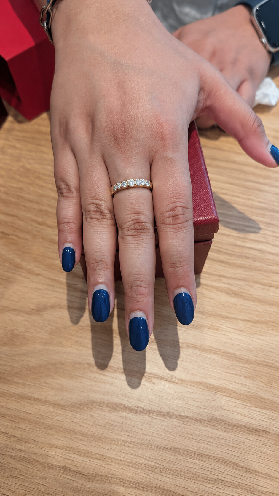 Ring and diamond studs